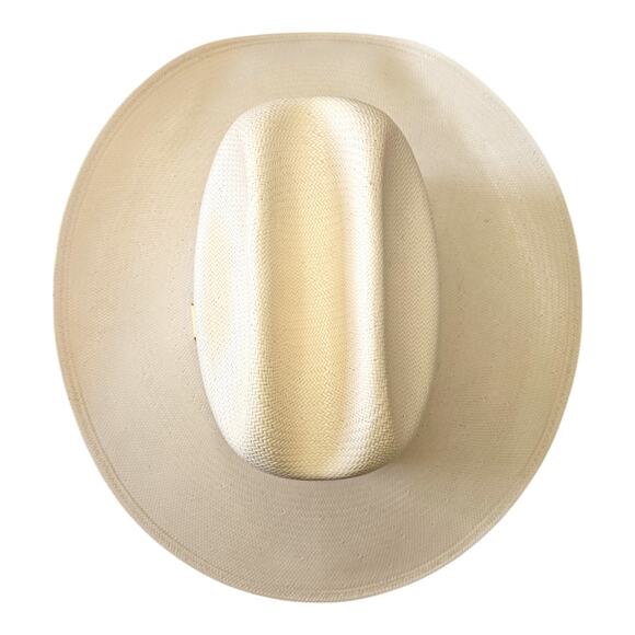 NWOT Stetson Maddock 10X Cowboy Straw Hat in Natural Cream Color (Size: 7) - Picture 7 of 12